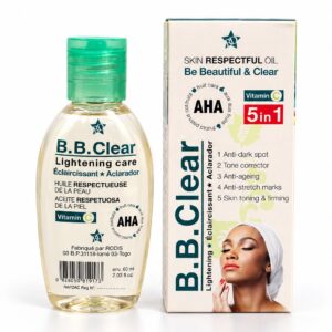 B.B. Clear – Aceite corporal 5 en 1 con vitamina C y AHA | 60 ml