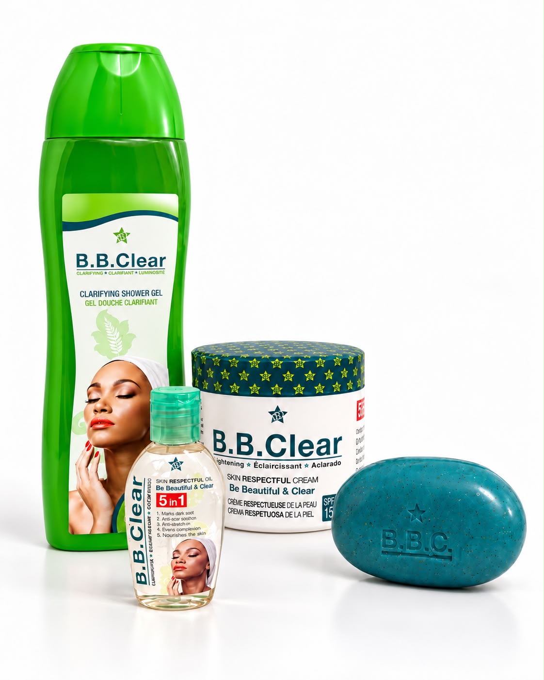 B.B. Clear – Combo básico de 4 pasos
