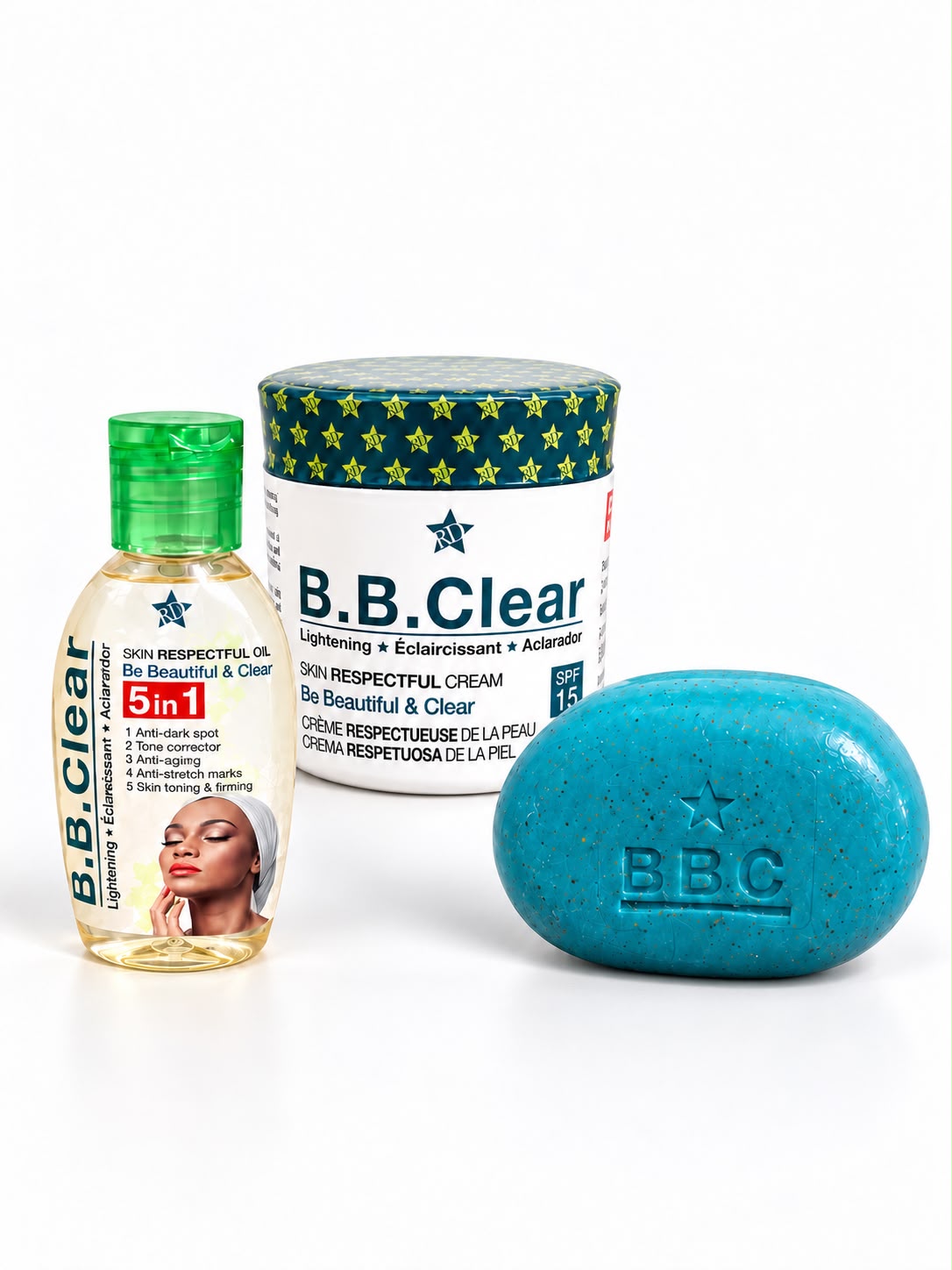 Trío B.B. Clear – Cuidado corporal