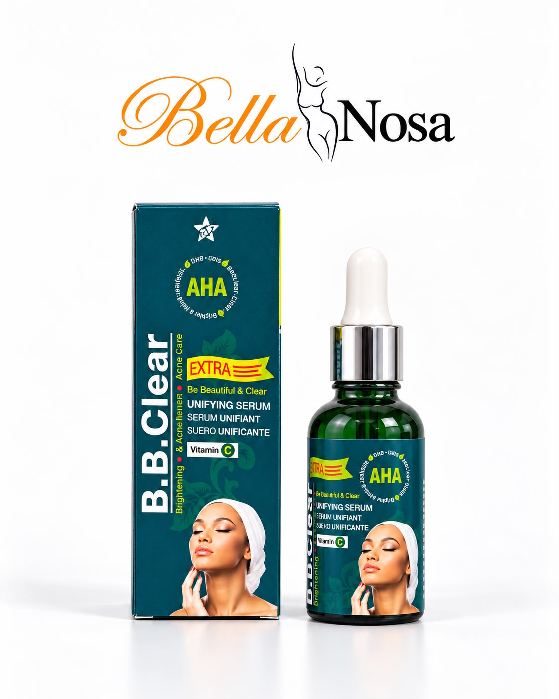 Sérum Unificante B.B. Clear Extra con AHA y Vitamina C